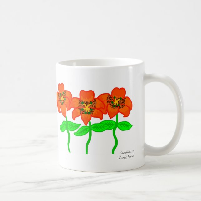Beautiful Tiger Lilies Coffee Mug (Right)