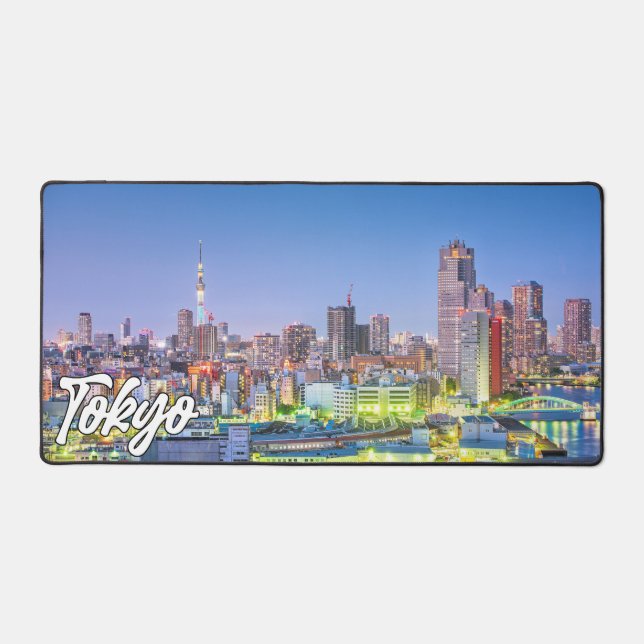 Beautiful Tokyo, Japan Desk Mat (Front)
