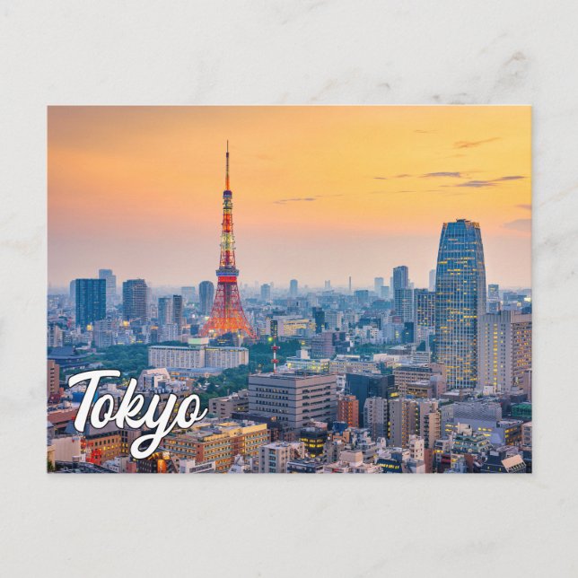 Beautiful Tokyo, Japan Postcard (Front)