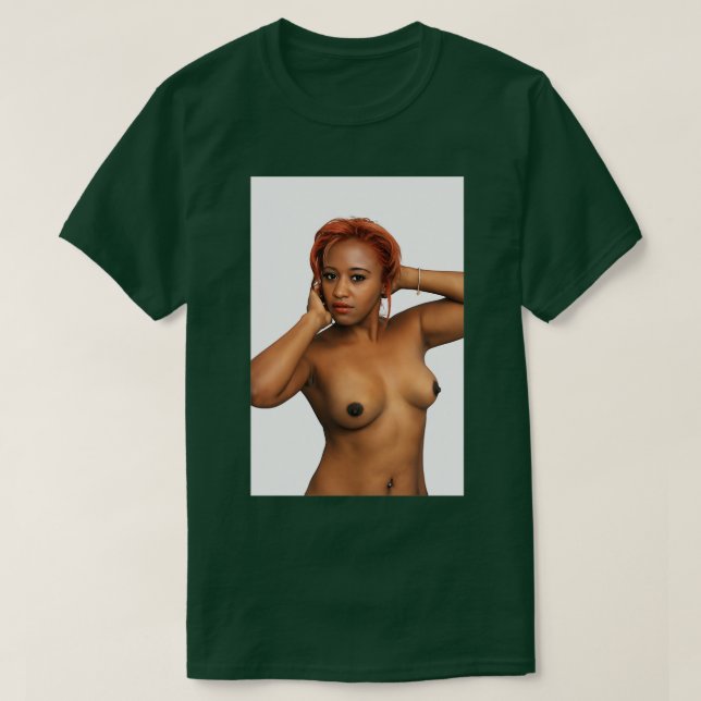 Beautiful Topless Redhead 2 T-Shirt (Design Front)