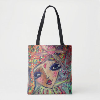 Beautiful tote bag 'strive to be happy'