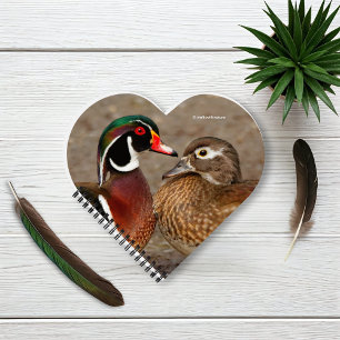 Beautiful Touching Moment Between Wood Ducks Notebook
