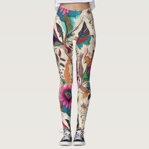Beautiful Traditional Abstract Art Leggings