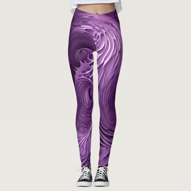 Beautiful Traditional Abstract Art Leggings (Front)