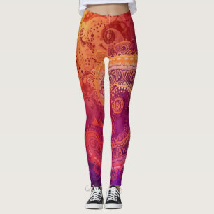 Beautiful Traditional Abstract Art Leggings