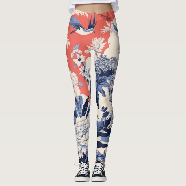 Beautiful Traditional Abstract Art Leggings (Front)