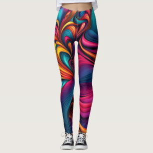 Beautiful Traditional Abstract Art Leggings