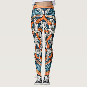 Beautiful Traditional Abstract Art Leggings