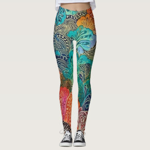 Beautiful Traditional Abstract Art Leggings