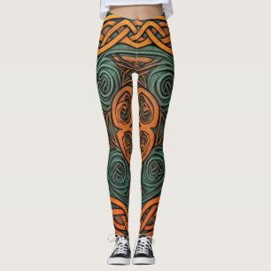 Beautiful Traditional Abstract Art Leggings