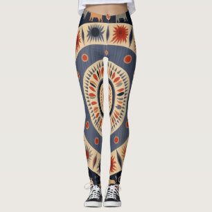 Beautiful Traditional Abstract Art Leggings