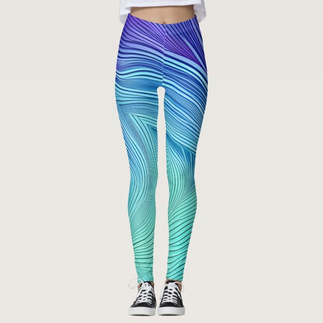 Beautiful Traditional Abstract Art Leggings (Front)