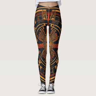 Beautiful Traditional Abstract Art Leggings