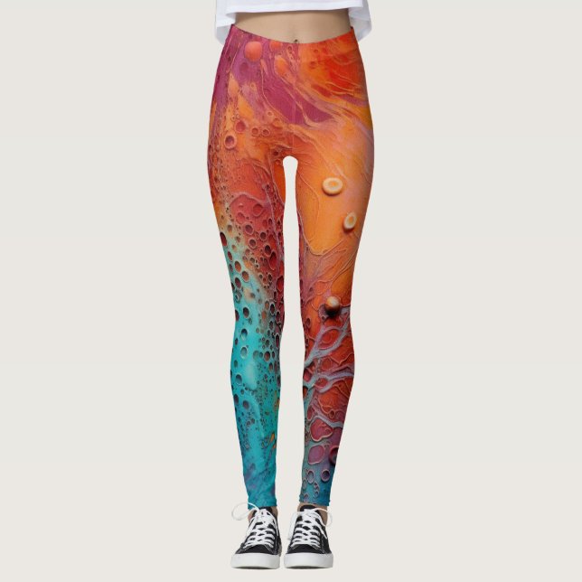 Beautiful Traditional abstract Leggings (Front)