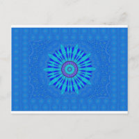 Beautiful Traditional Blue vector pattern art des