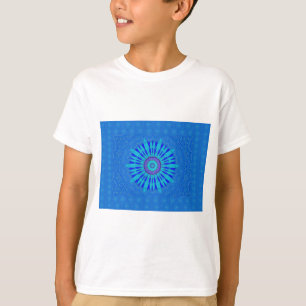 Beautiful Traditional Blue vector pattern art des T-Shirt