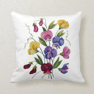 Beautiful Traditional Jacobean Crewel Cushion