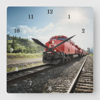 Beautiful Train Wall Clock