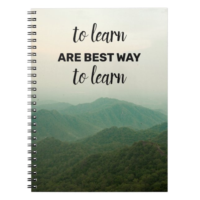 Beautiful  Travel quotes Spiral Photo Notebook (Front)