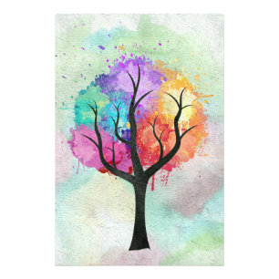 Beautiful Tree of Life Painting Colourful Design Photo Print