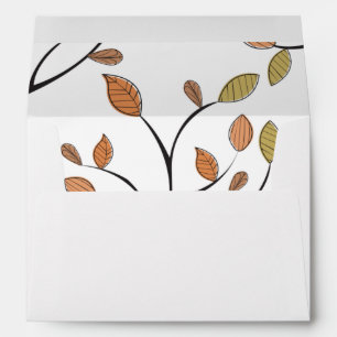  Beautiful Tree with Falling Leaves  Envelope