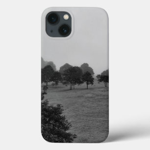 Beautiful trees and nature in fog iPhone 13 case