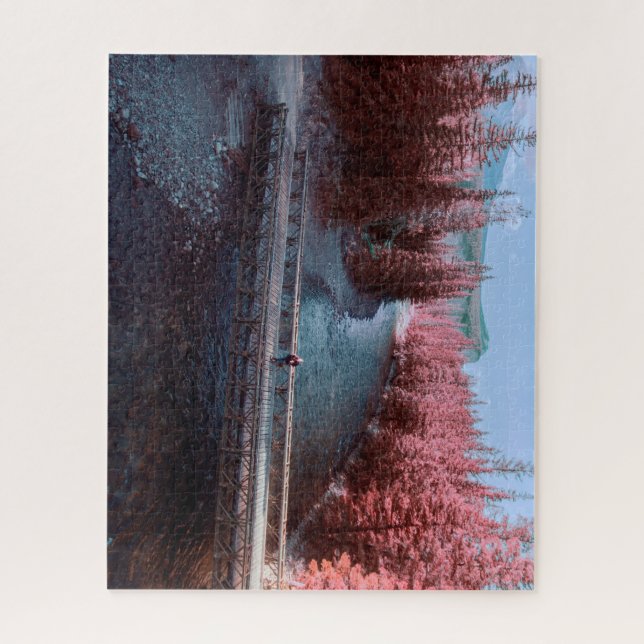 Beautiful Trees & Stream Jigsaw Puzzle (Vertical)