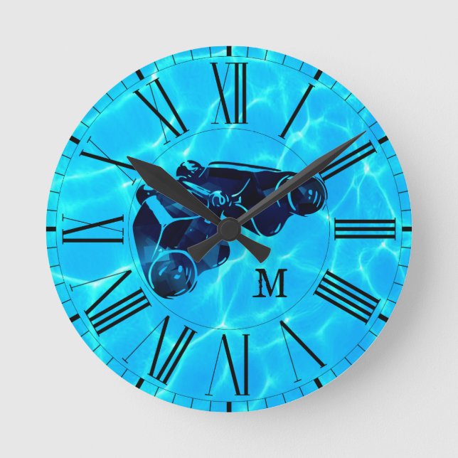 Beautiful Trending Binoculars Sports Enthusiast Round Clock (Front)