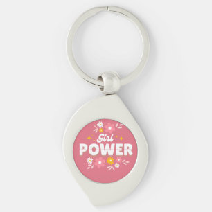 Beautiful trending girl power key ring