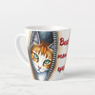 Beautiful Trendy Cute Watercolor Cat Collection Latte Mug