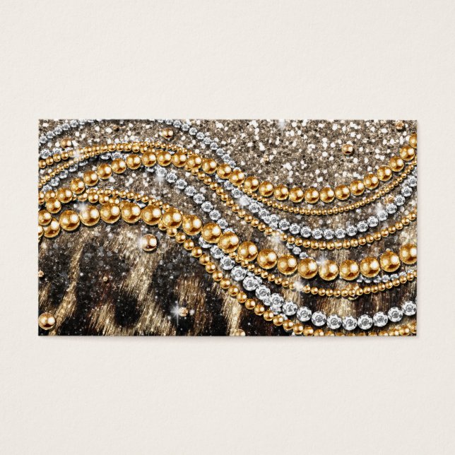 Beautiful Trendy Leopard Faux Animal Print (Front)
