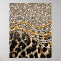 Beautiful Trendy Leopard Faux Animal Print