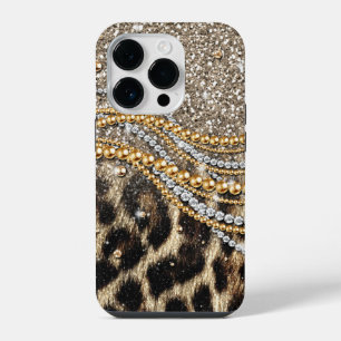 Beautiful Trendy Leopard Faux Animal Print Case-Ma iPhone 14 Pro Case