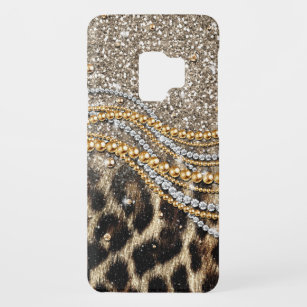 Beautiful trendy leopard faux animal print Case-Mate samsung galaxy s9 case