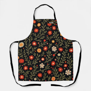 Beautiful Trendy Vintage Floral Collection Apron