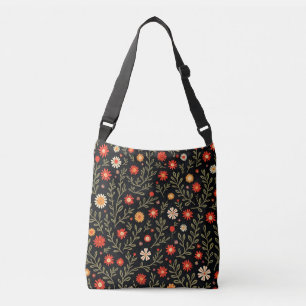 Beautiful Trendy Vintage Floral Collection Crossbody Bag