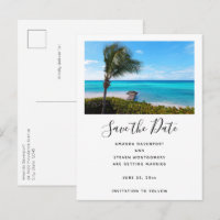 Beautiful Tropical Beach Breezy Palm Tree Wedding