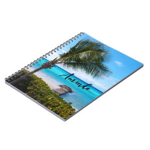 Beautiful Tropical Beach Scenic Photo Notebook