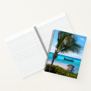 Beautiful Tropical Beach Scenic Photo Notebook