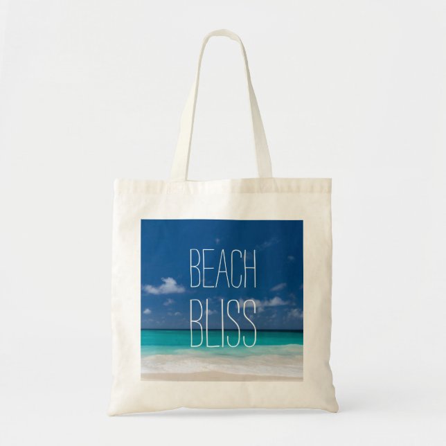Beautiful Tropical Beach Tote Bag (Front)
