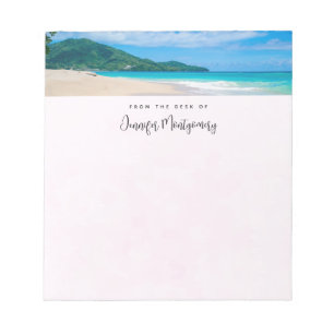 Beautiful Tropical Destination Scenic Beach Notepad