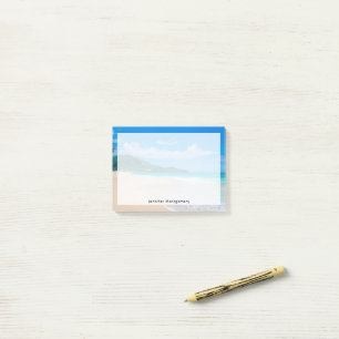 Beautiful Tropical Destination Scenic Beach Post-it Notes