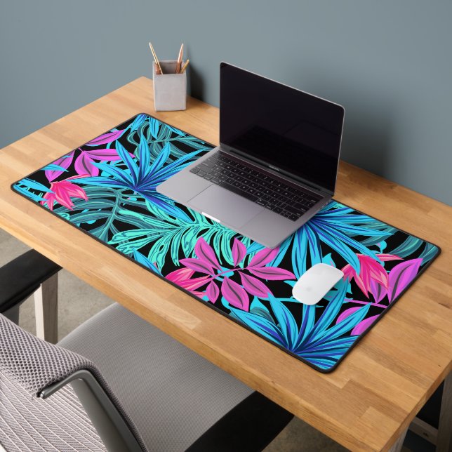 Beautiful tropical Floral Design - Desk Mat (Office 2)