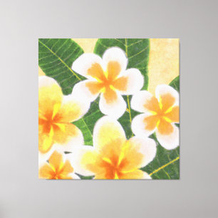 Beautiful tropical floral painting art canvas pri