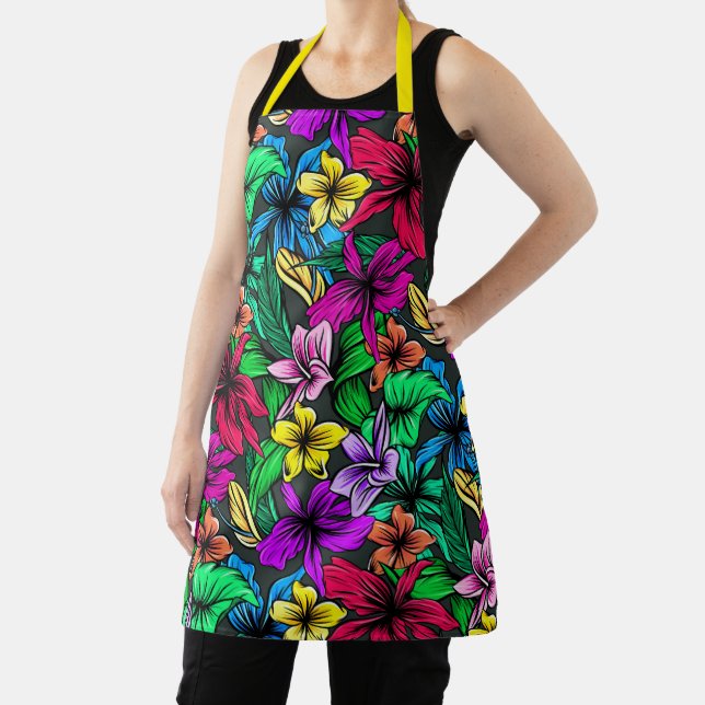 Beautiful Tropical Flowers  Apron (Insitu)