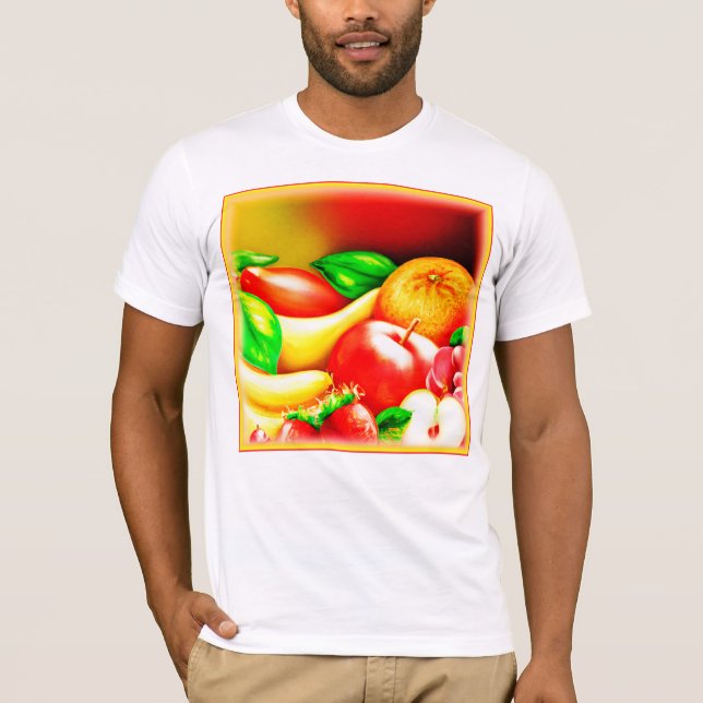 Beautiful Tropical Fruits Painting. Buy Now T-Shirt (Front)