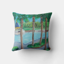 Beautiful tropical landscape painting