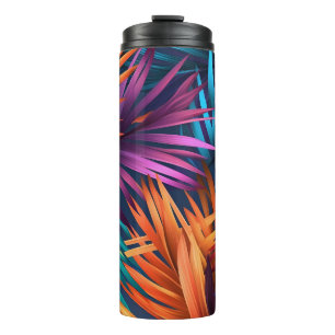 Beautiful Tropical Leaves Thermal Tumbler