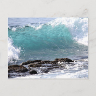 BEAUTIFUL TROPICAL OCEAN WAVE POSTCARD