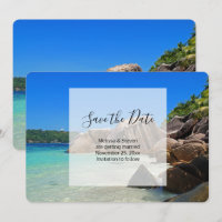 Beautiful Tropical Sea Rocky Coastline Wedding